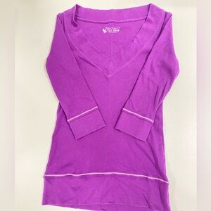Victoria’s Secret Purple V-Neck 3/4 Sleeve Top